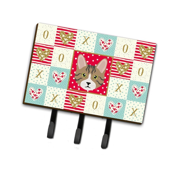 Carolines Treasures 6 x 2 x 9 in. Dragon Li Cat Love Leash or Key Holder CK5112TH68 - main